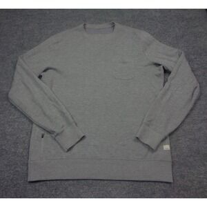 Vuori Jeffreys Pullover Mens L Light Gray Crew Neck Sweater Sweatshirt Pocket